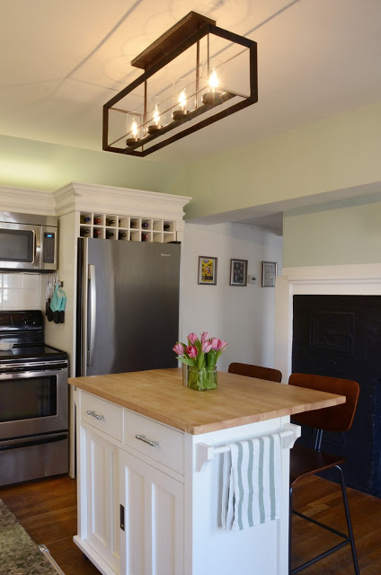 Before & After: New Kitchen Lighting For The Win /// By Design Fixation