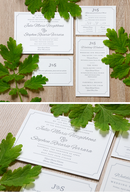 Classic Wedding Invitations With A Hint of Nautical Charm /// By Design Fixation