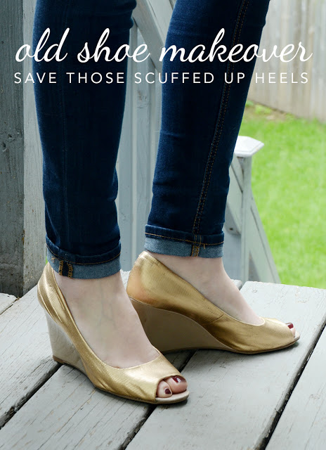 Old Shoe Makeover: Save Those Scuffed Up Heels /// By Design Fixation