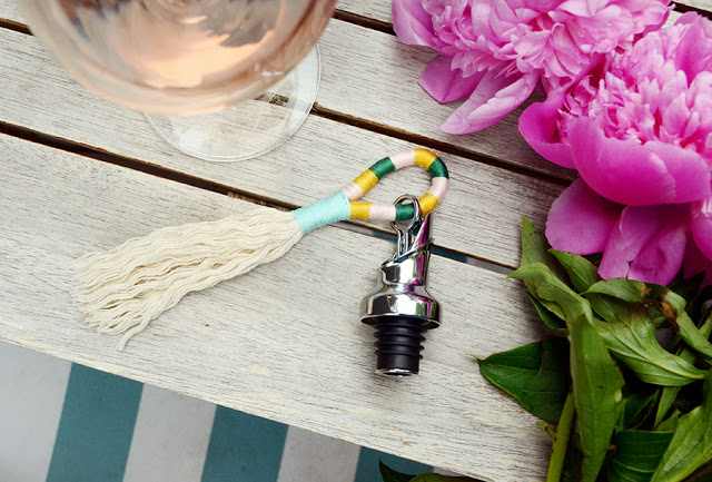 DIY Tassel Wine Stopper With 90+ Cellars /// A Tutorial By Faith Towers of Design Fixation