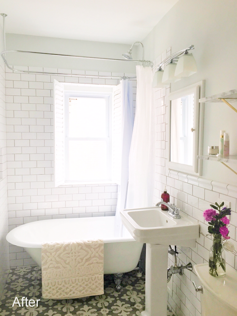 Before & After: Emily's Dramatic Bathroom Makeover /// Design Fixation