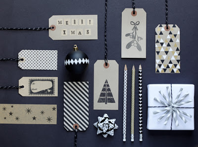 Black + White Gift Wrap Ideas