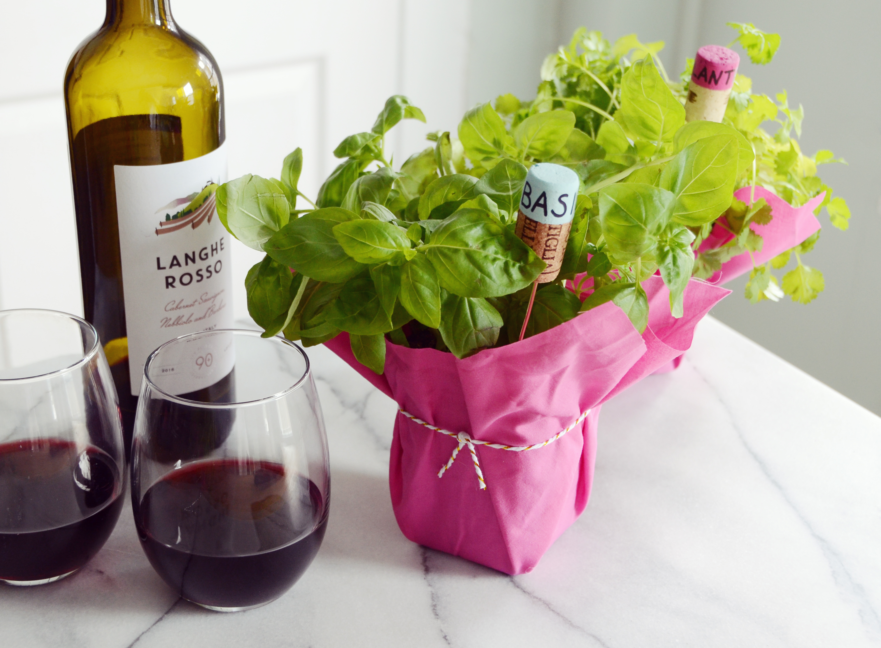 DIY Wine Cork Plant Markers With 90+ Cellars /// By Design Fixation