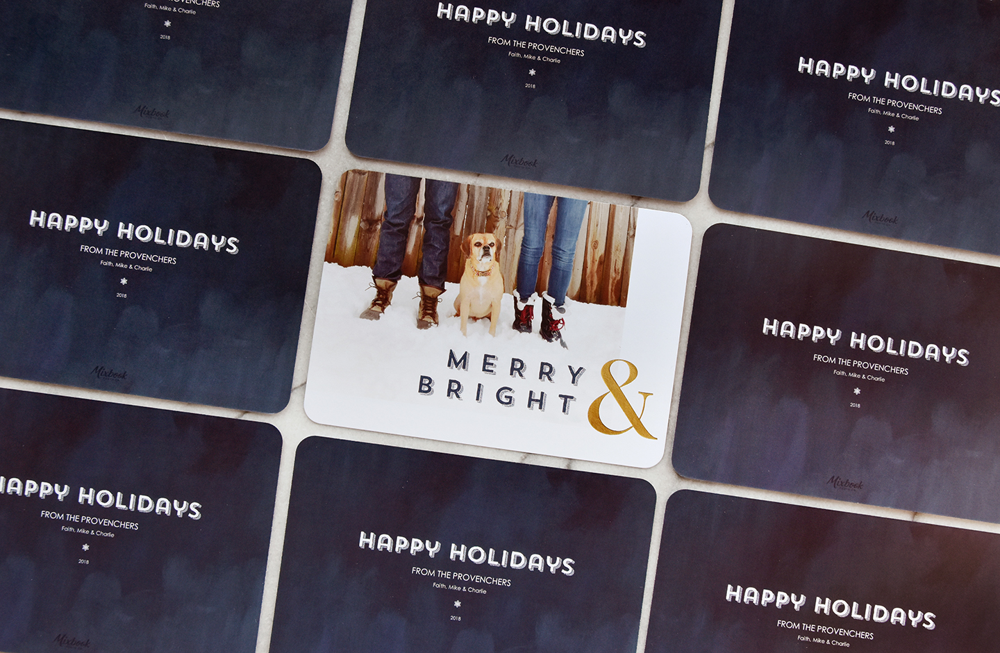 How We Made Our 2018 Dog Holiday Cards /// By Design Fixation #dog #christmas #cards