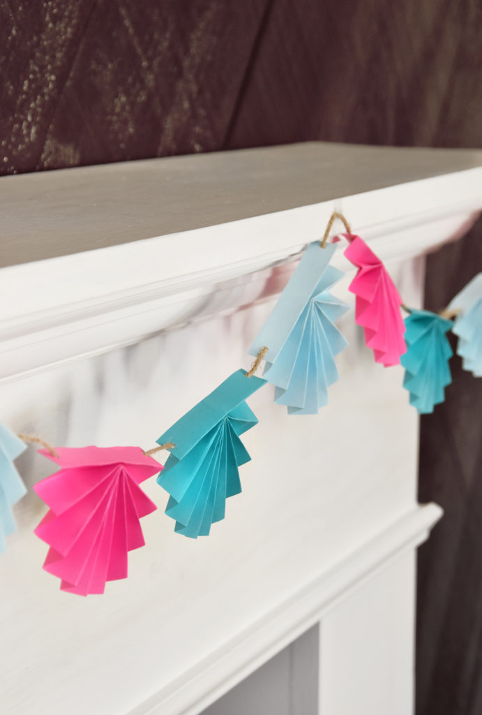 Learn How To Make Your Own Colorful DIY Paper Garland /// By Faith Towers Provencher of Design Fixation #paper #garland #banner #bunting #diy