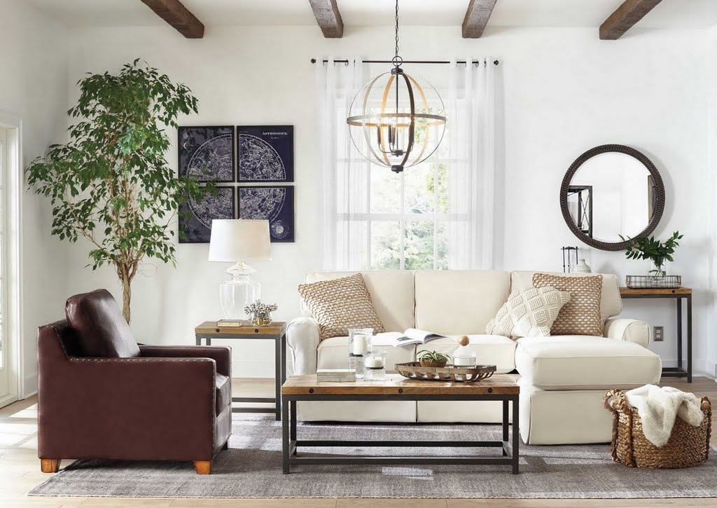 farmhouse living room 2019