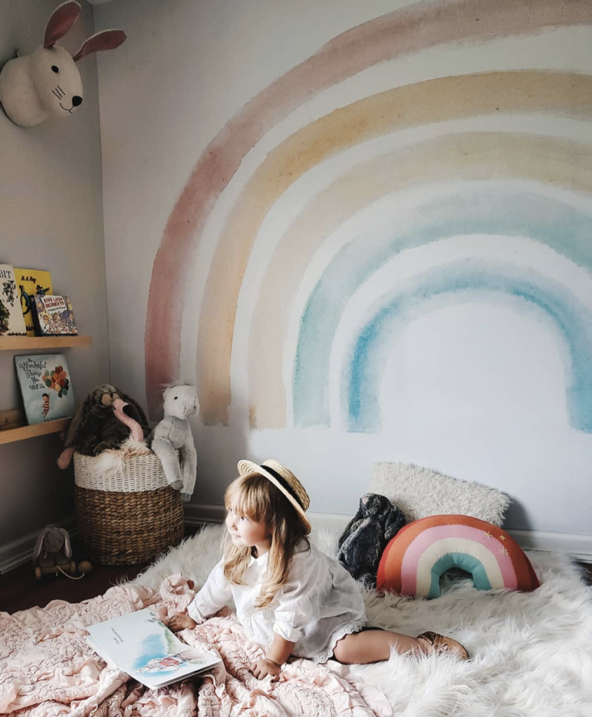 Trend Alert: The Muted Rainbow Trend Is Popping Up Everywhere! /// A Roundup by Design Fixation #rainbow #muted #diy #buy #nursery