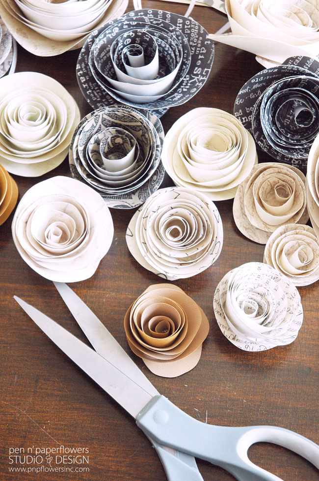 Upcycled Paper Flowers! 10 Creative Kids Crafts Using Things You Already Have /// By Faith Provencher of Design Fixation #easy #kid #craft #ideas