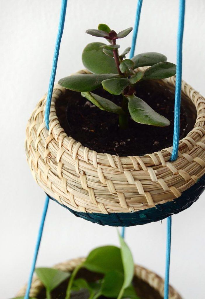 IKEA basket hanging planter! 10 Best IKEA Hack Ideas For Every Room In Your Home /// By Faith Towers Provencher of Design Fixation #diy #home #decor #furniture