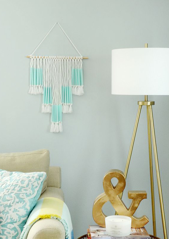 Colored Straw Wall Hanging IKEA Hack! 10 Best IKEA Hack Ideas For Every Room In Your Home /// By Faith Towers Provencher of Design Fixation #diy #home #decor #furniture
