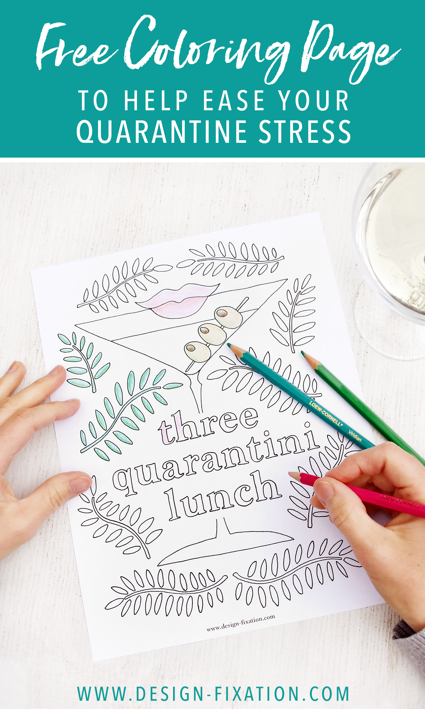 Free Coloring Page... Ease Your Quarantine Stress! /// By Design Fixation #free #coloring #quarantine #stress_relief 