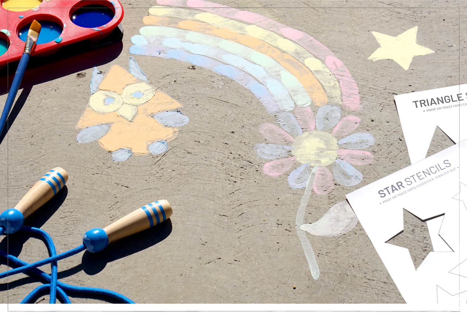 DIY Chalk Paint: Stress Free Summer Activity for All Ages /// By Faith Provencher of Design Fixation with Julia Morrissey #chalkpaint #diy #kids #summer