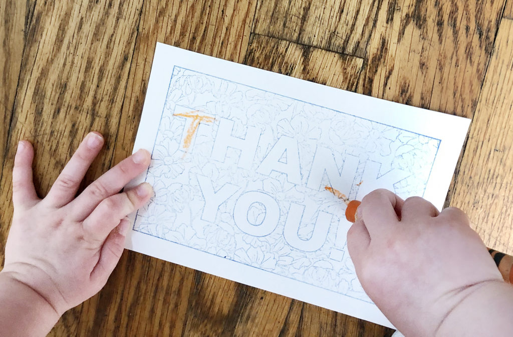 Colorable DIY Thank You Cards by Design Fixation /// #colorable #thank_you_cards #kids #thank_you #diy