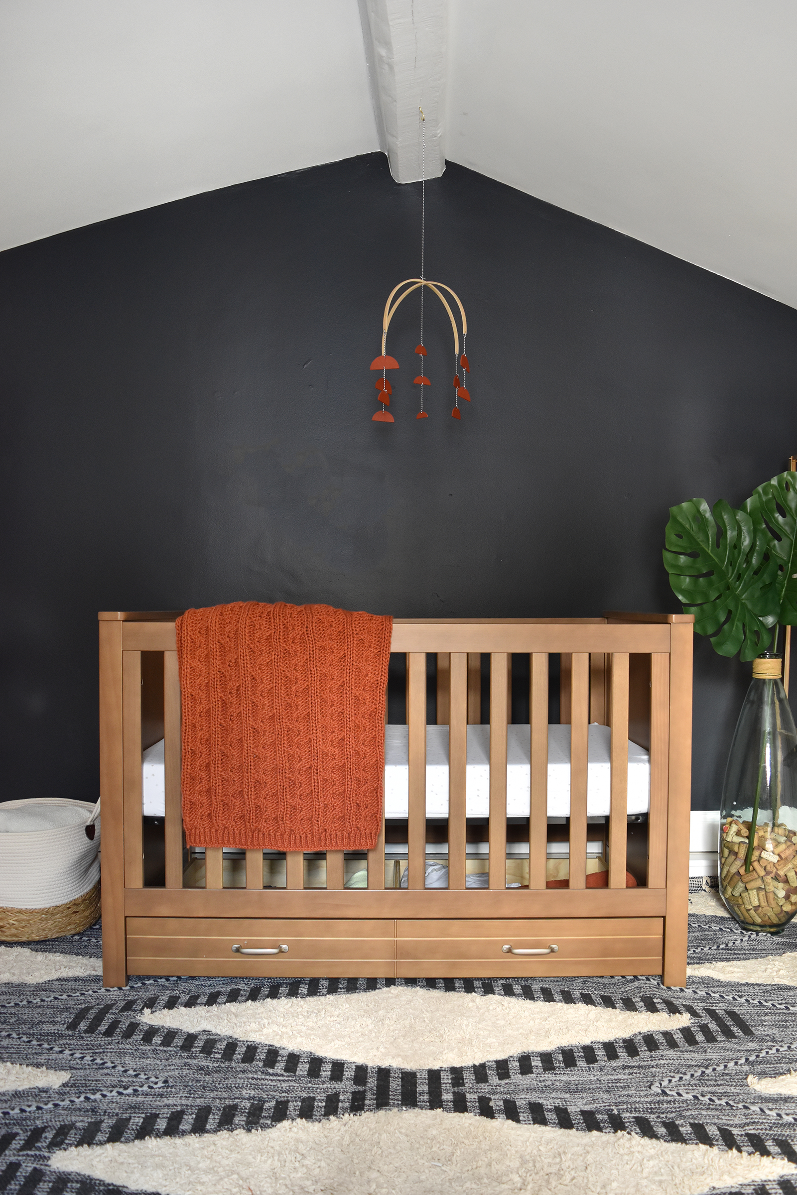 Blue and Orange Nursery: Our Boho Boy Bedroom /// By Design Fixation  