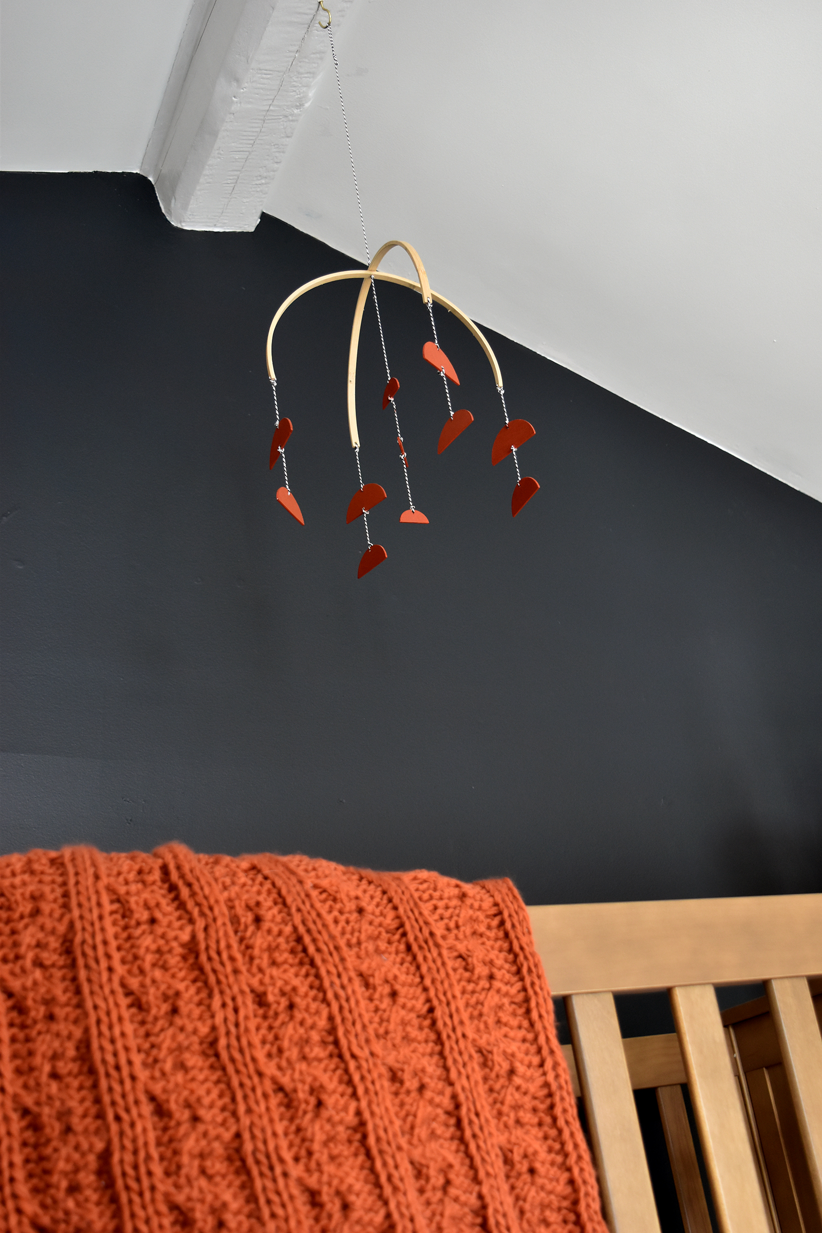 Blue and Orange Nursery: Our Boho Boy Bedroom /// By Design Fixation  